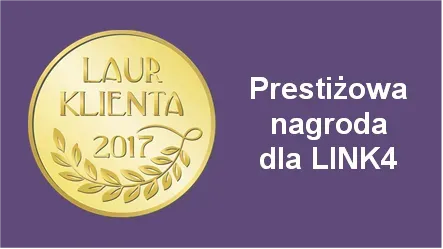 Złoty Laur dla LINK4 w ogólnopolskim projekcie Laur Klienta / Konsumenta 2017 Zdjęcie artykułu