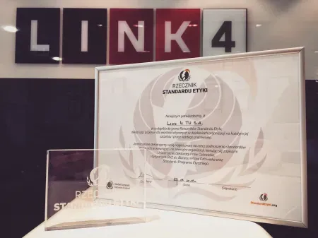 LINK4 z tytułem Rzecznika Standardu Etyki  Zdjęcie artykułu